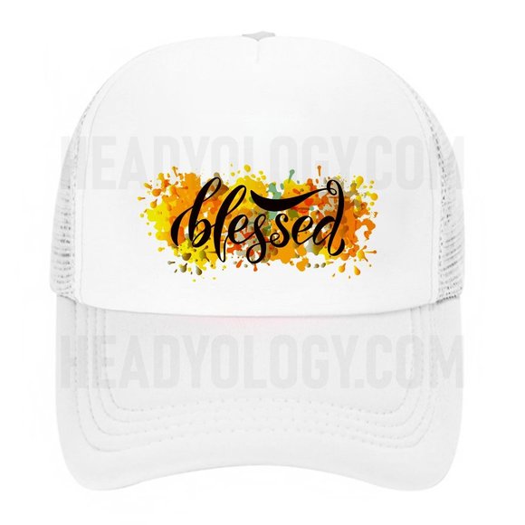 Blessed Hats With Floral Design Colorful Hats Baseball Trucker Hats UNISEX - Picture 3 of 16
